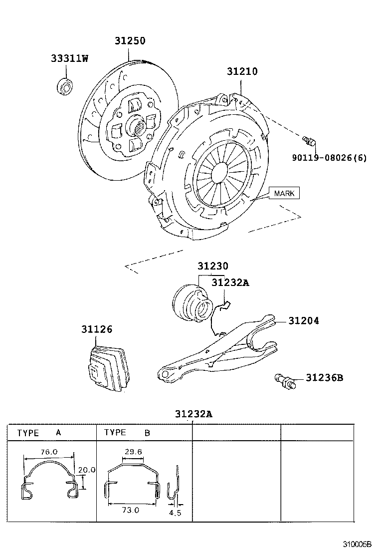 31210-35260 COVER ASSY, CLUTCH product image