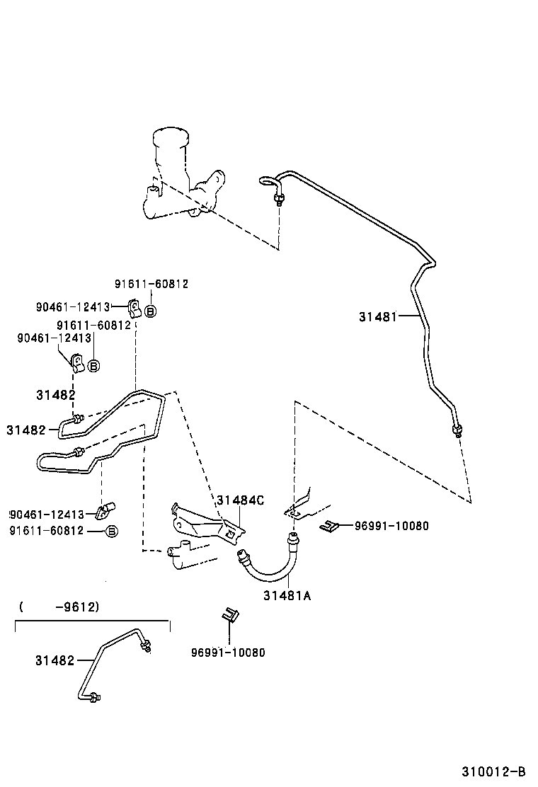 31310-60050 PEDAL SUB-ASSY, CLUTCH product image
