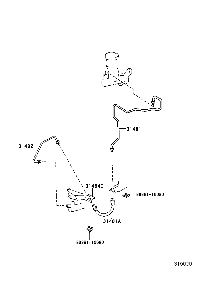 31310-60050 PEDAL SUB-ASSY, CLUTCH product image