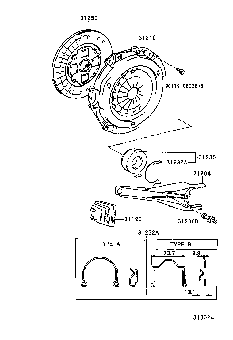 31250-20251 DISC ASSY, CLUTCH product image