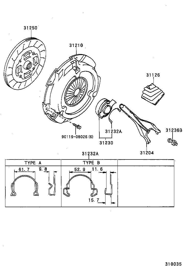 31250-32110 DISC ASSY, CLUTCH product image