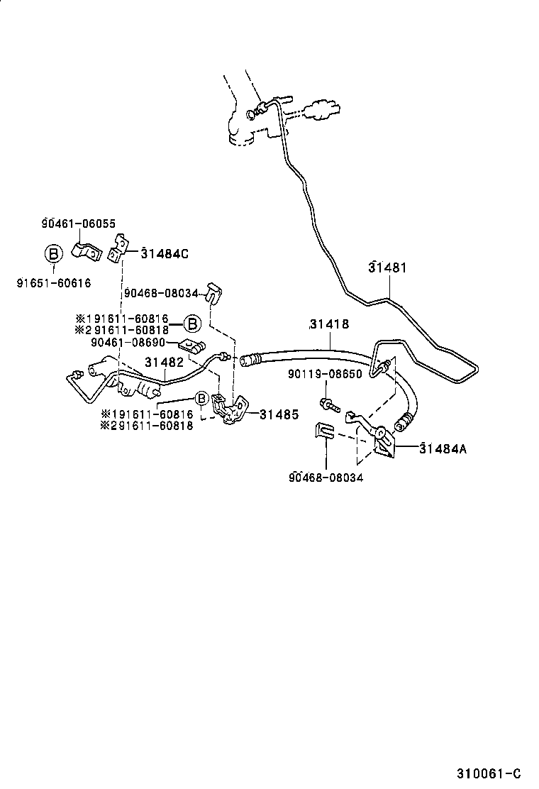 31301-21020 PEDAL SUB-ASSY, CLUTCH product image