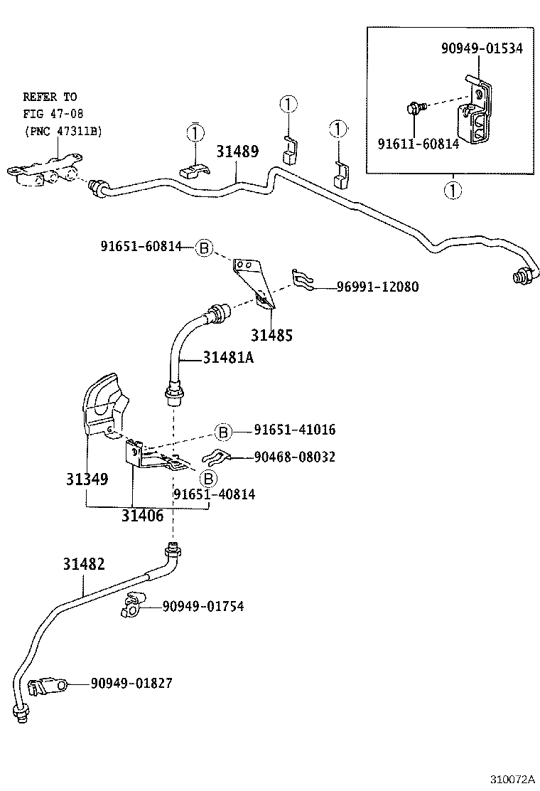 31301-26120 PEDAL SUB-ASSY, CLUTCH product image