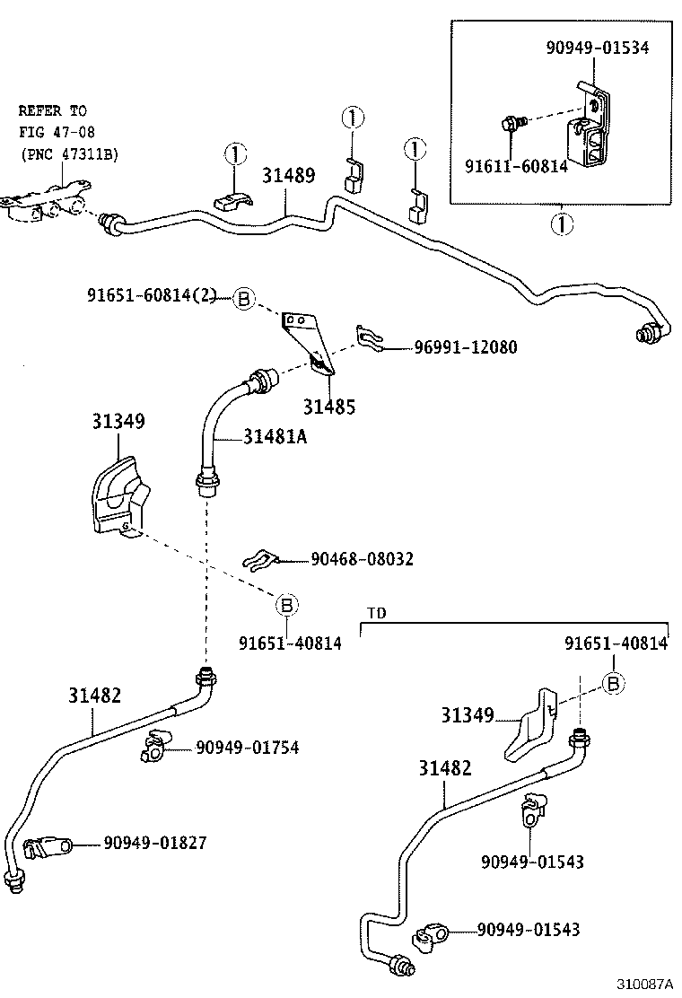 31301-26120 PEDAL SUB-ASSY, CLUTCH product image