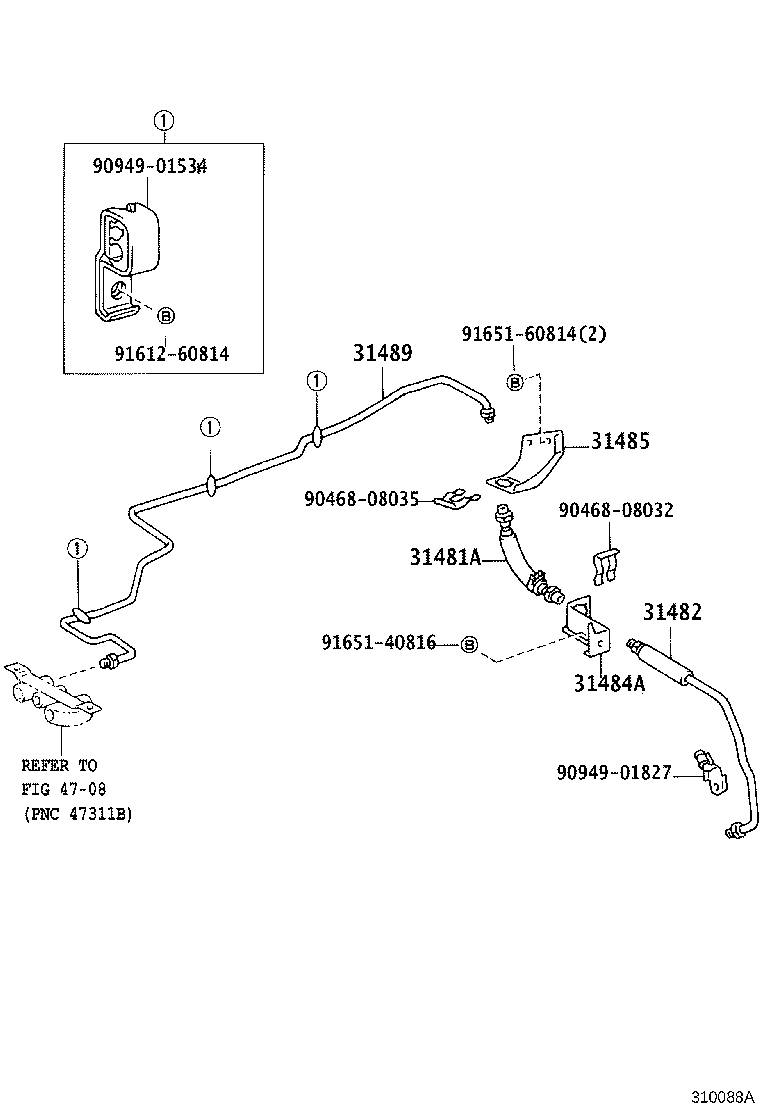 31301-26120 PEDAL SUB-ASSY, CLUTCH product image