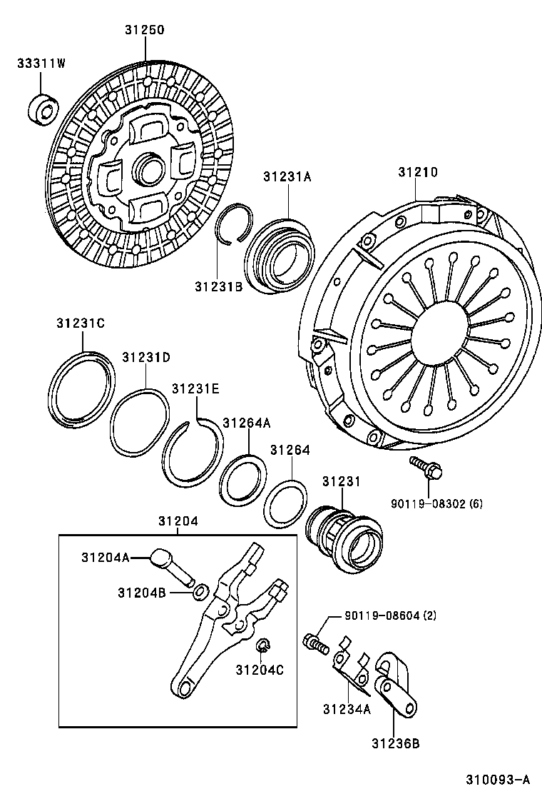 90249-10132 PIN(FOR CLUTCH RELEASE FORK) product image