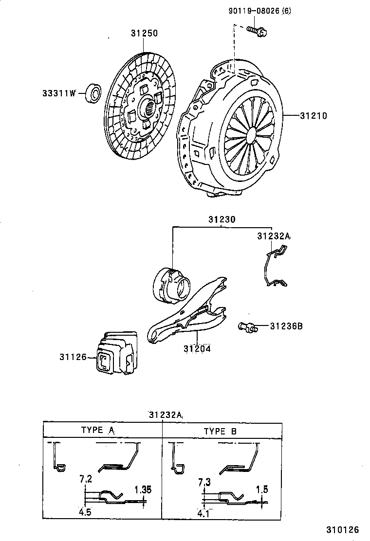 31250-28084 DISC ASSY, CLUTCH product image