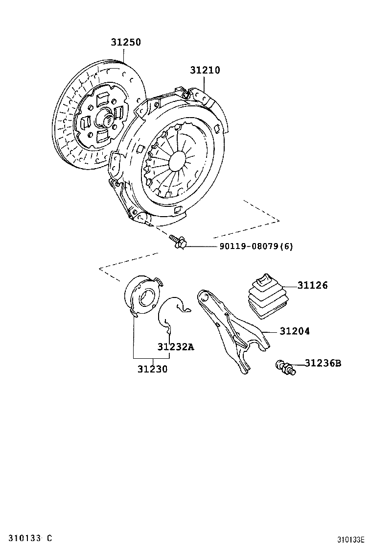 31250-02110 DISC ASSY, CLUTCH product image