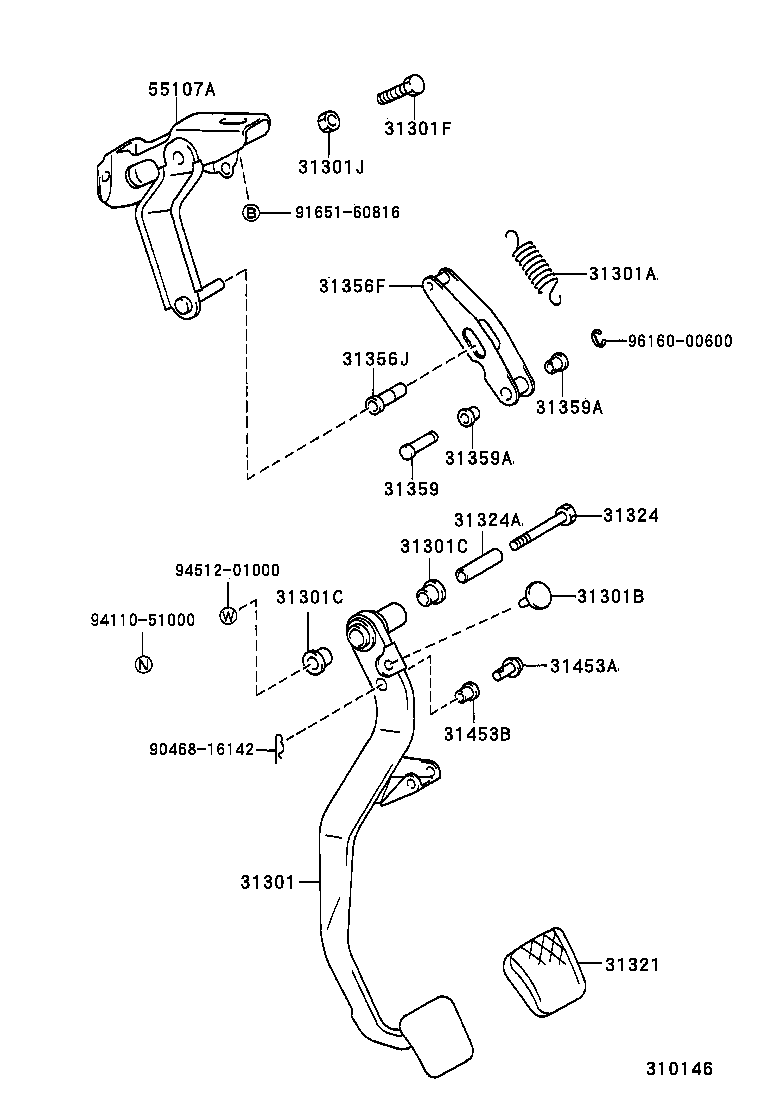 31482-12090 TUBE, CLUTCH RELEASE CYLINDER TO FLEXIBLE HOSE product image