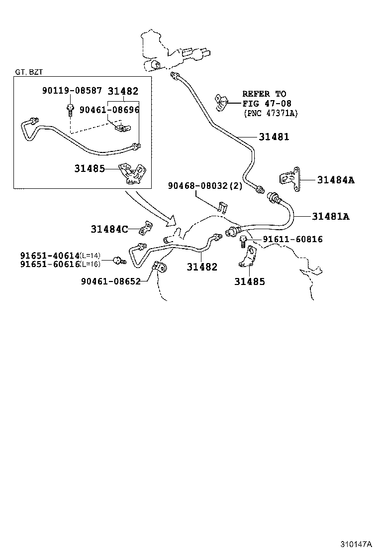 31301-12490 PEDAL SUB-ASSY, CLUTCH product image