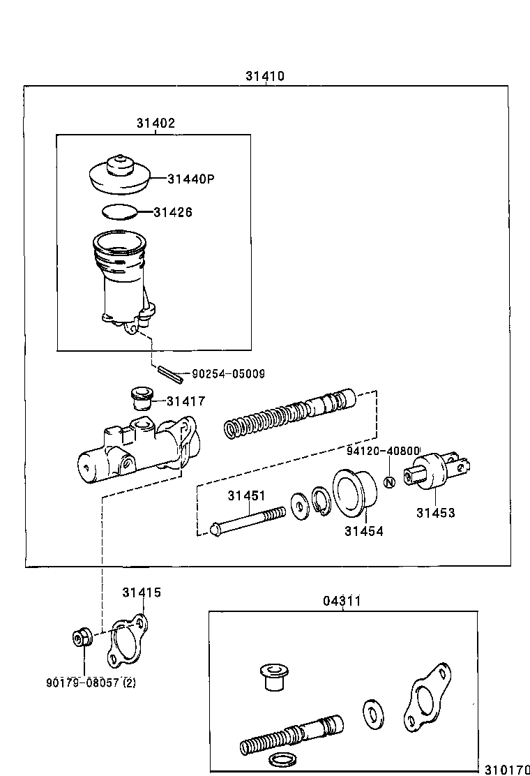 31402-35120 RESERVOIR SUB-ASSY, CLUTCH MASTER CYLINDER product image