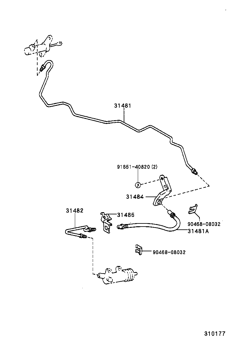 31301-26150 PEDAL SUB-ASSY, CLUTCH product image