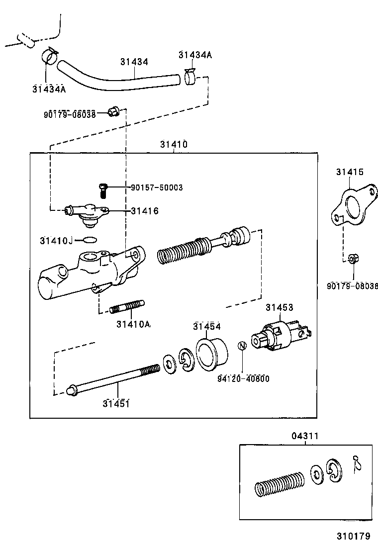 31434-26270 TUBE, CLUTCH RESERVOIR product image