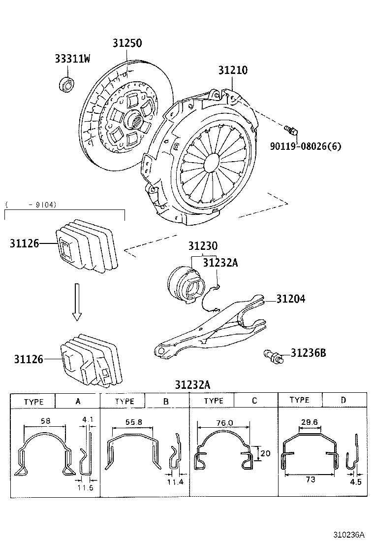 31210-35150 COVER ASSY, CLUTCH product image