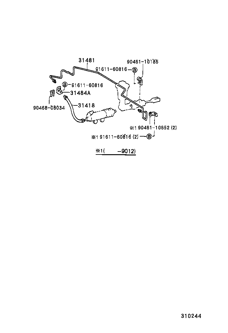 31301-60160 PEDAL SUB-ASSY, CLUTCH product image