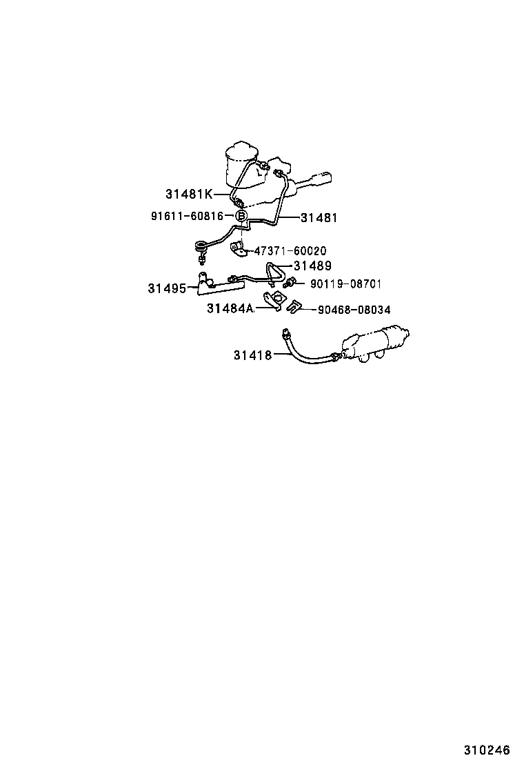 31301-60160 PEDAL SUB-ASSY, CLUTCH product image