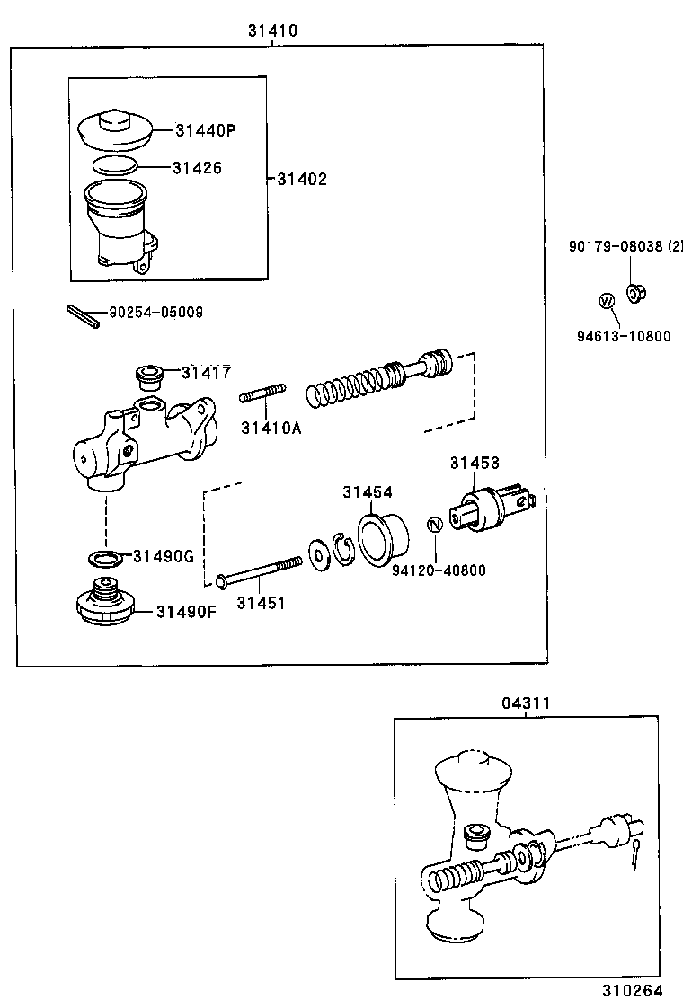 31402-60040 RESERVOIR SUB-ASSY, CLUTCH MASTER CYLINDER product image