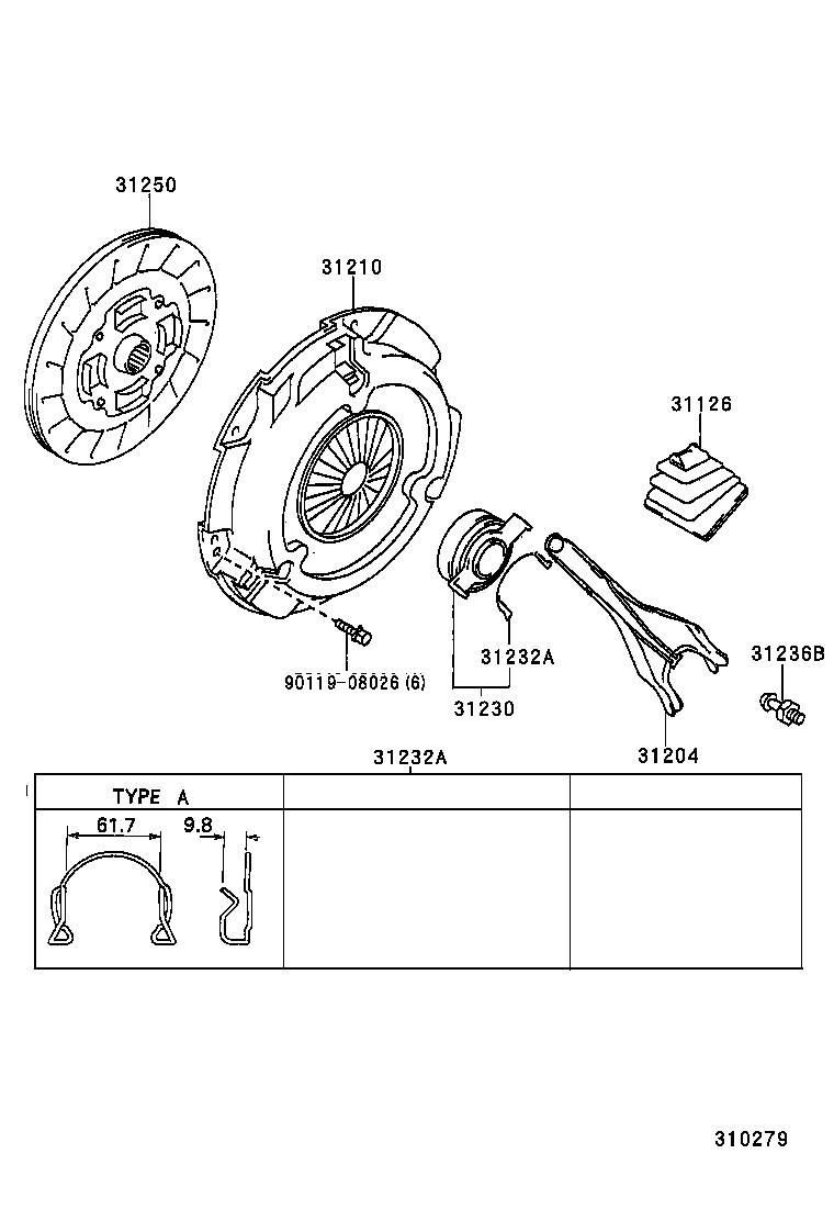 31210-20331 COVER ASSY, CLUTCH product image