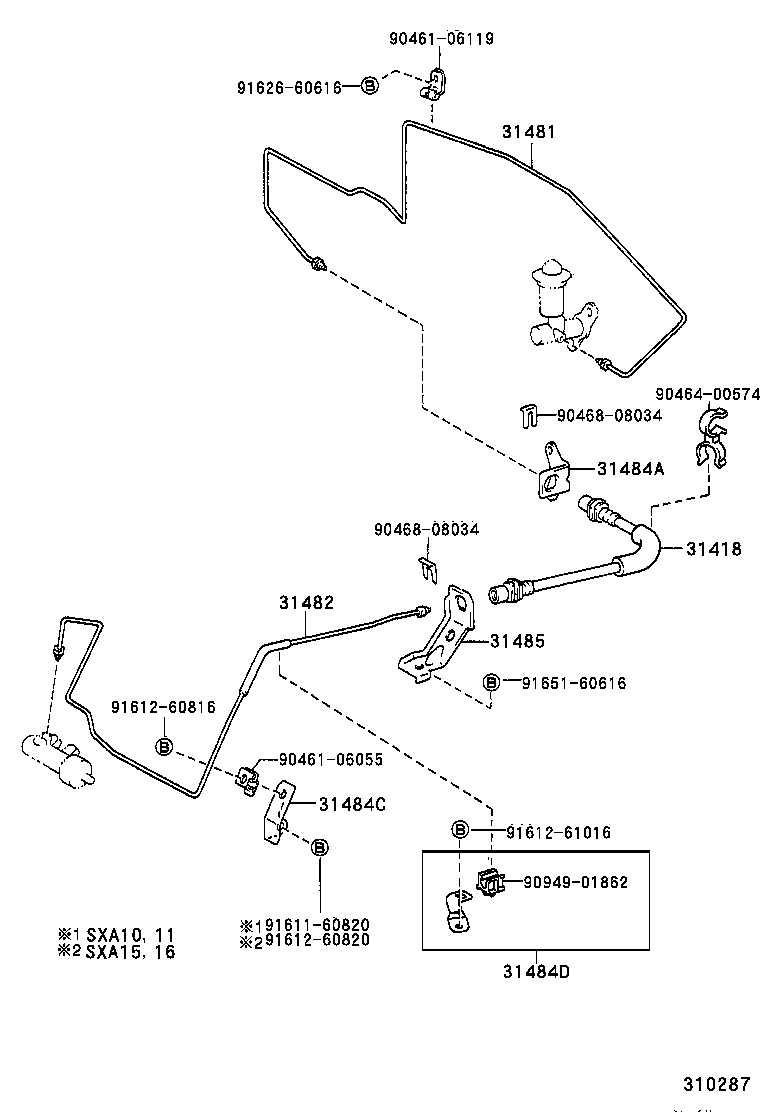 31301-42030 PEDAL SUB-ASSY, CLUTCH product image