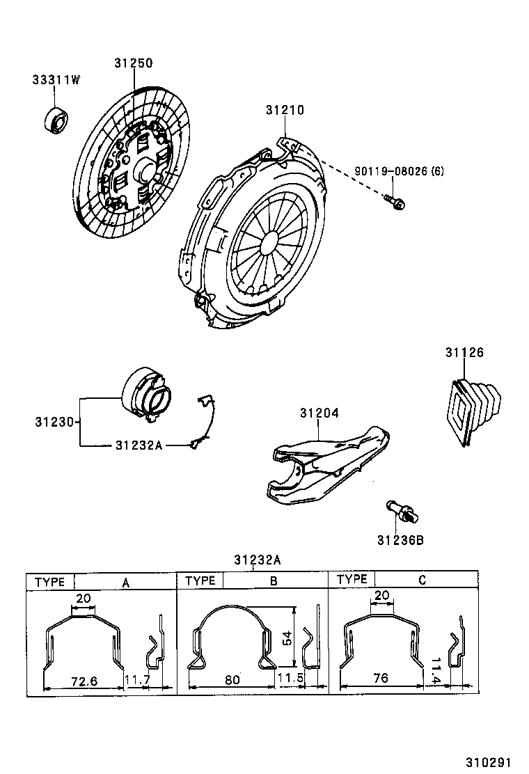 31210-04020 COVER ASSY, CLUTCH product image