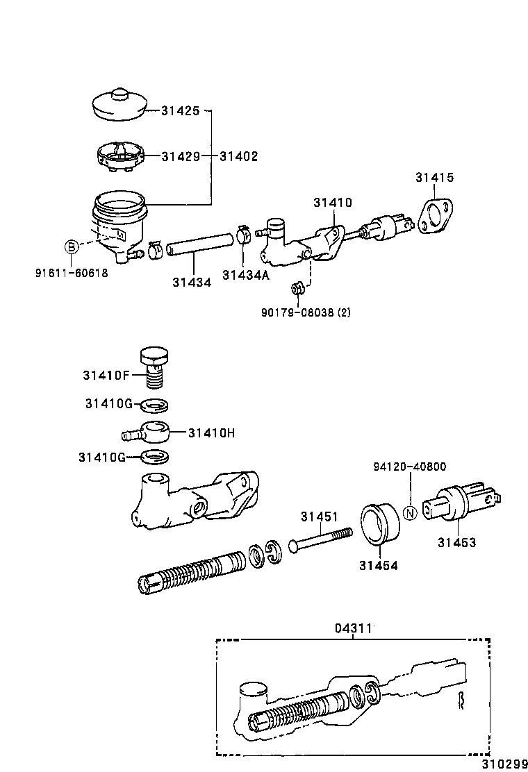 31434-25050 TUBE, CLUTCH RESERVOIR product image