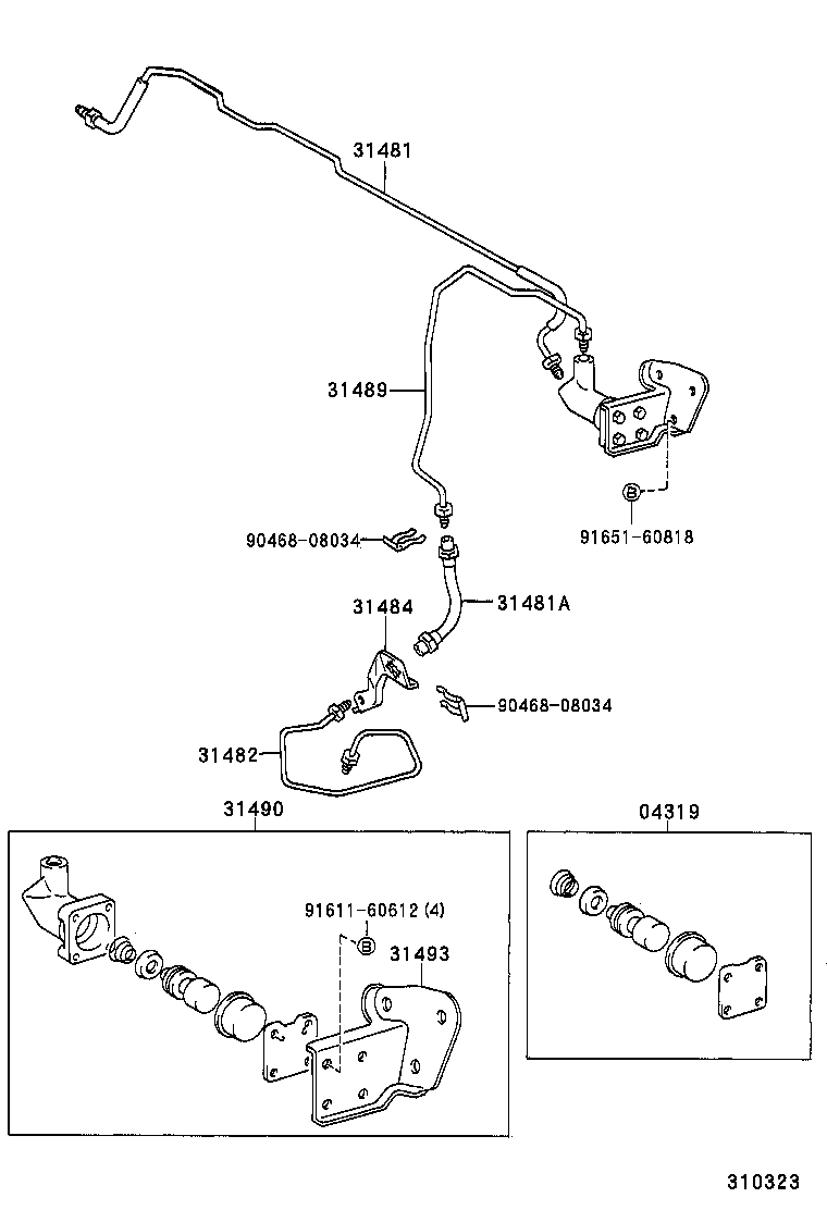 31310-35040 PEDAL SUB-ASSY, CLUTCH product image