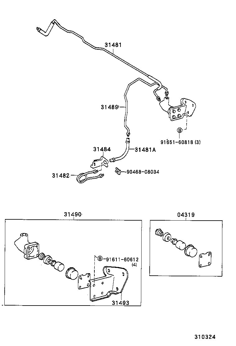 31310-35070 PEDAL SUB-ASSY, CLUTCH product image