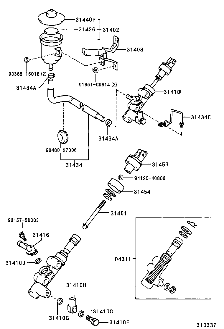 31402-35060 RESERVOIR SUB-ASSY, CLUTCH MASTER CYLINDER product image