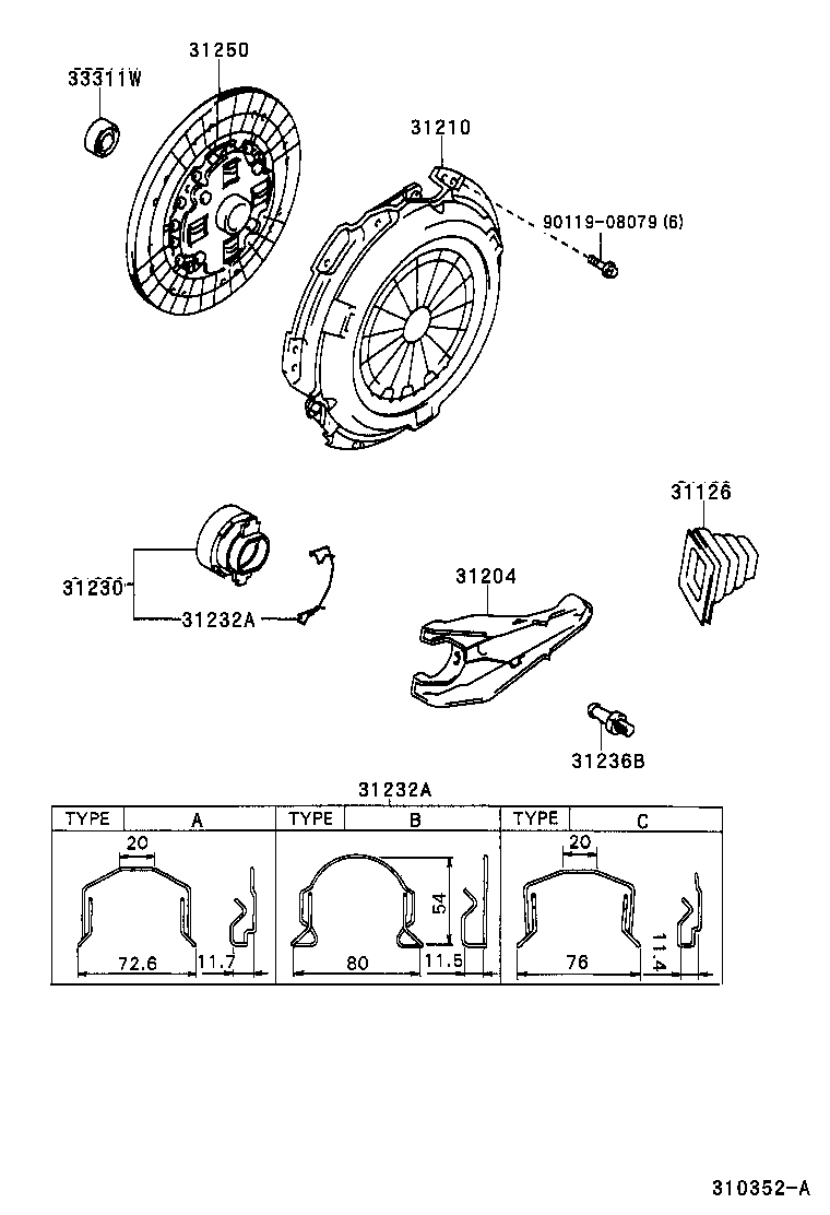 31210-35181 COVER ASSY, CLUTCH product image