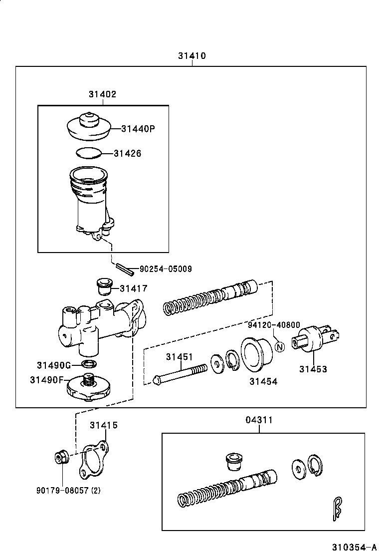 31402-35140 RESERVOIR SUB-ASSY, CLUTCH MASTER CYLINDER product image