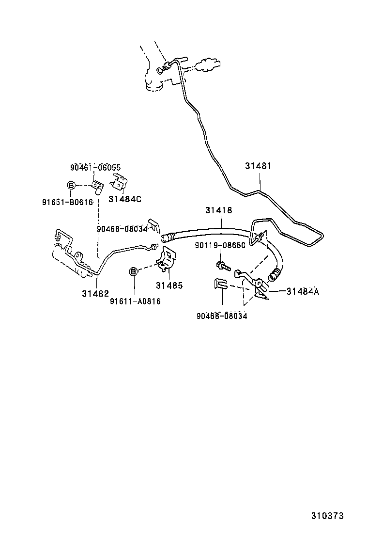 31301-05021 PEDAL SUB-ASSY, CLUTCH product image