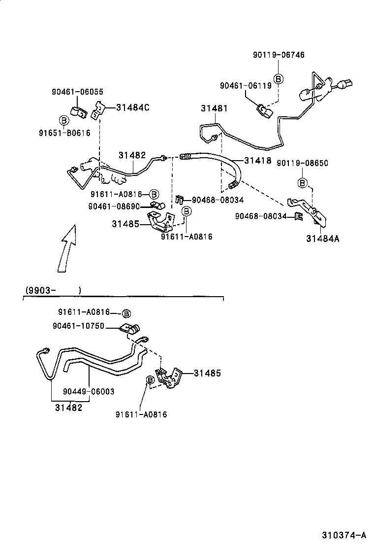 31301-05021 PEDAL SUB-ASSY, CLUTCH product image