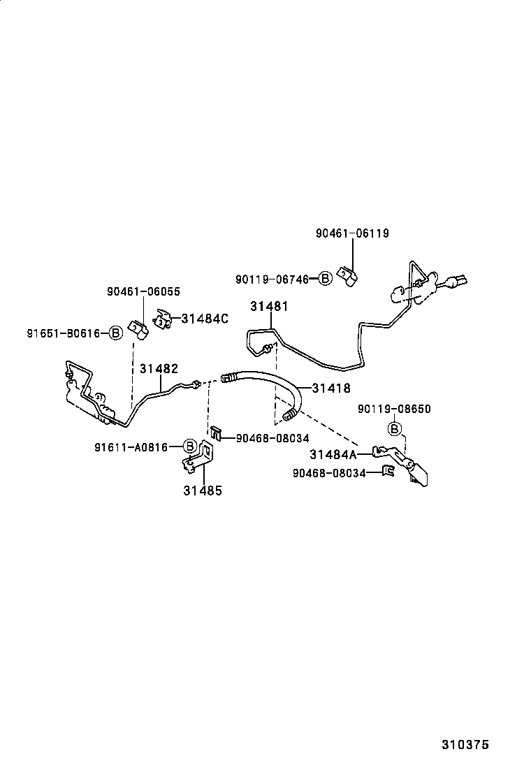 31301-05021 PEDAL SUB-ASSY, CLUTCH product image