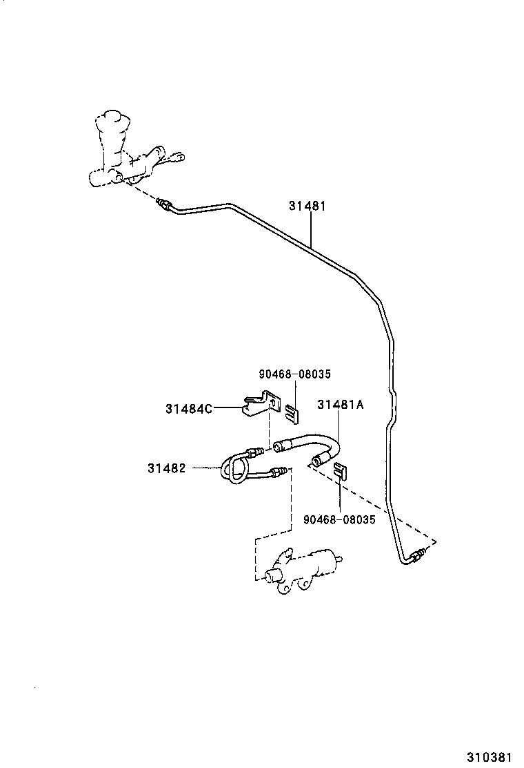 31301-35250 PEDAL SUB-ASSY, CLUTCH product image