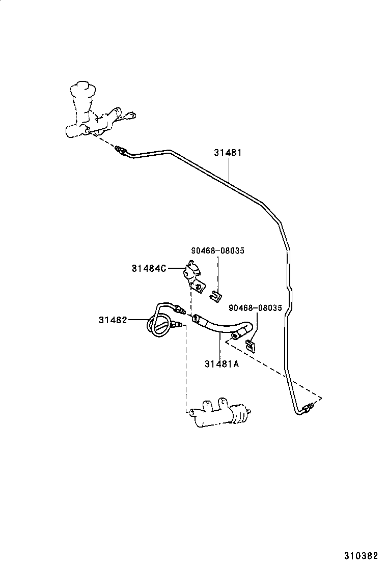 31310-35080 PEDAL SUB-ASSY, CLUTCH product image
