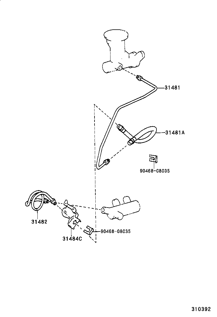 31301-35250 PEDAL SUB-ASSY, CLUTCH product image