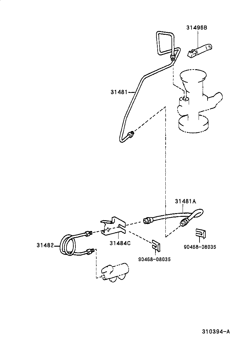 31301-35250 PEDAL SUB-ASSY, CLUTCH product image