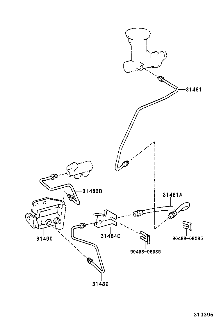 31301-35250 PEDAL SUB-ASSY, CLUTCH product image