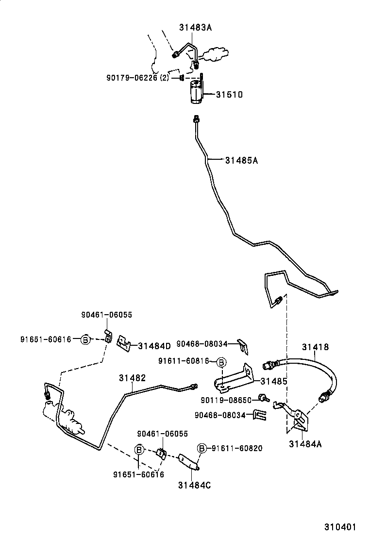 31301-21040 PEDAL SUB-ASSY, CLUTCH product image