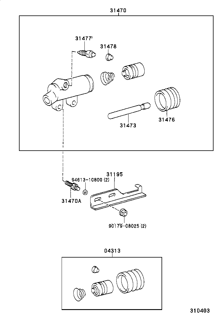 31195-37010 PLATE, CLUTCH DISC WEAR INDICATOR product image