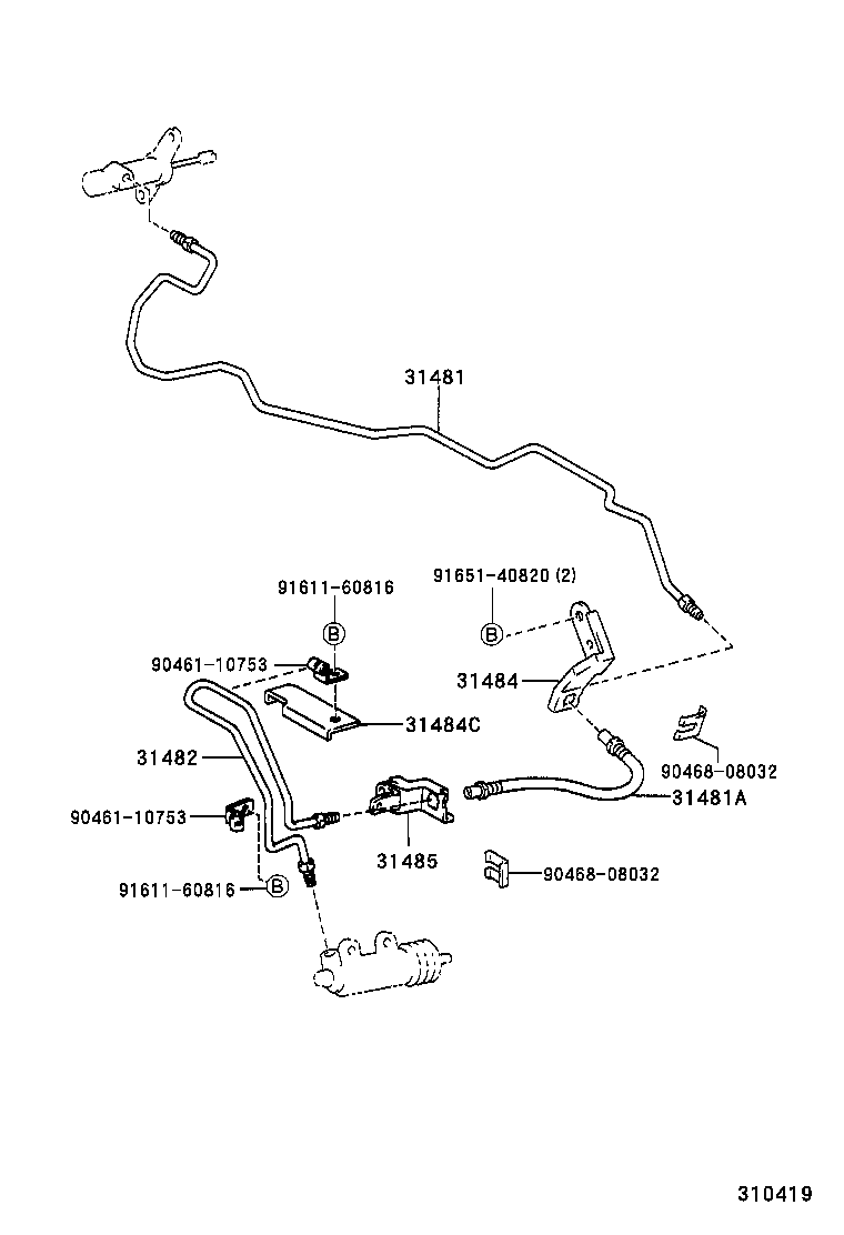 31301-26150 PEDAL SUB-ASSY, CLUTCH product image