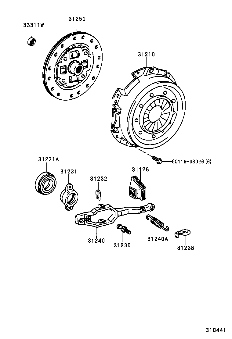 31250-28024 DISC ASSY, CLUTCH product image