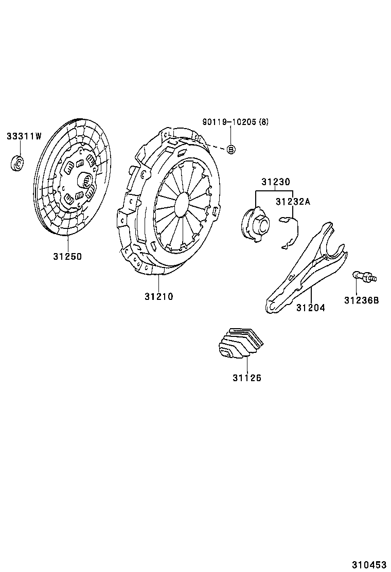 31250-60340 DISC ASSY, CLUTCH product image
