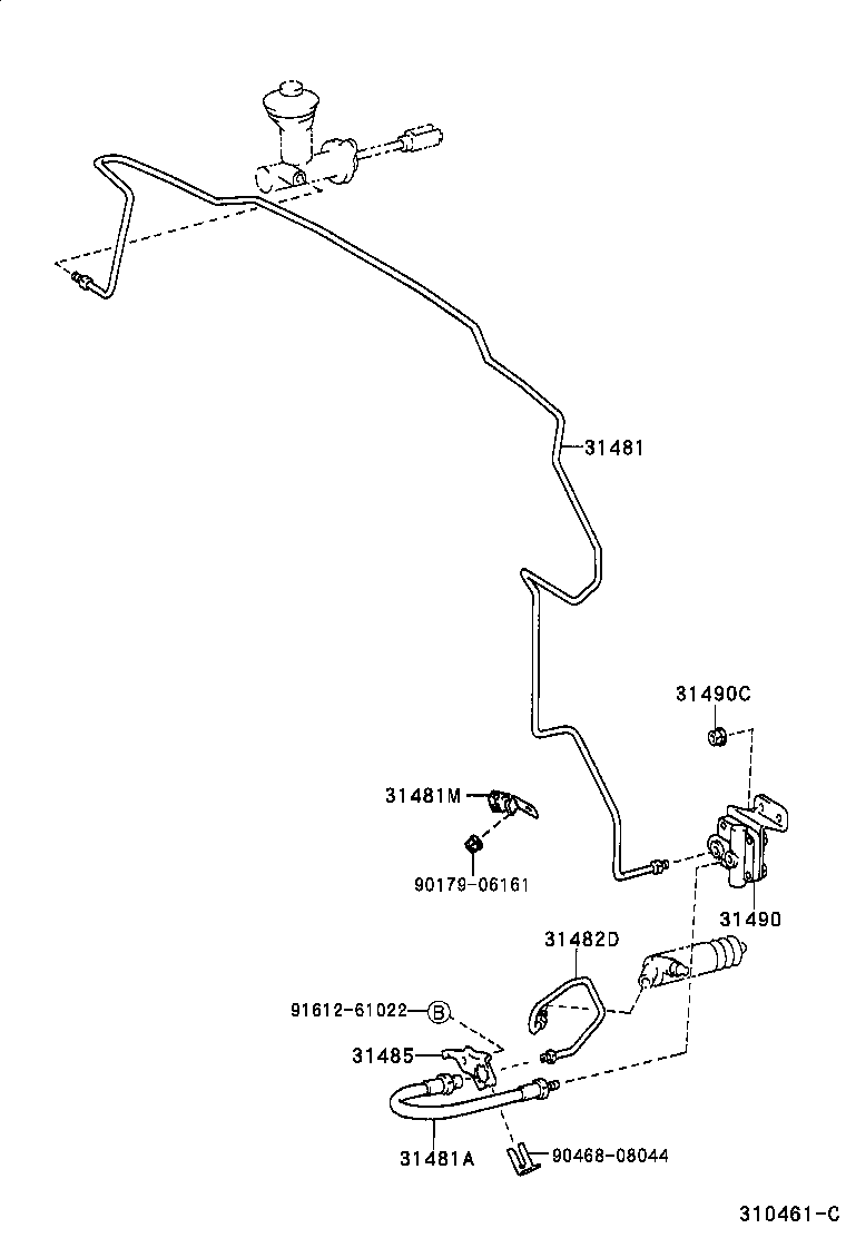 31301-60220 PEDAL SUB-ASSY, CLUTCH product image