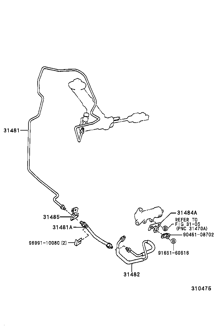 31301-24050 PEDAL SUB-ASSY, CLUTCH product image