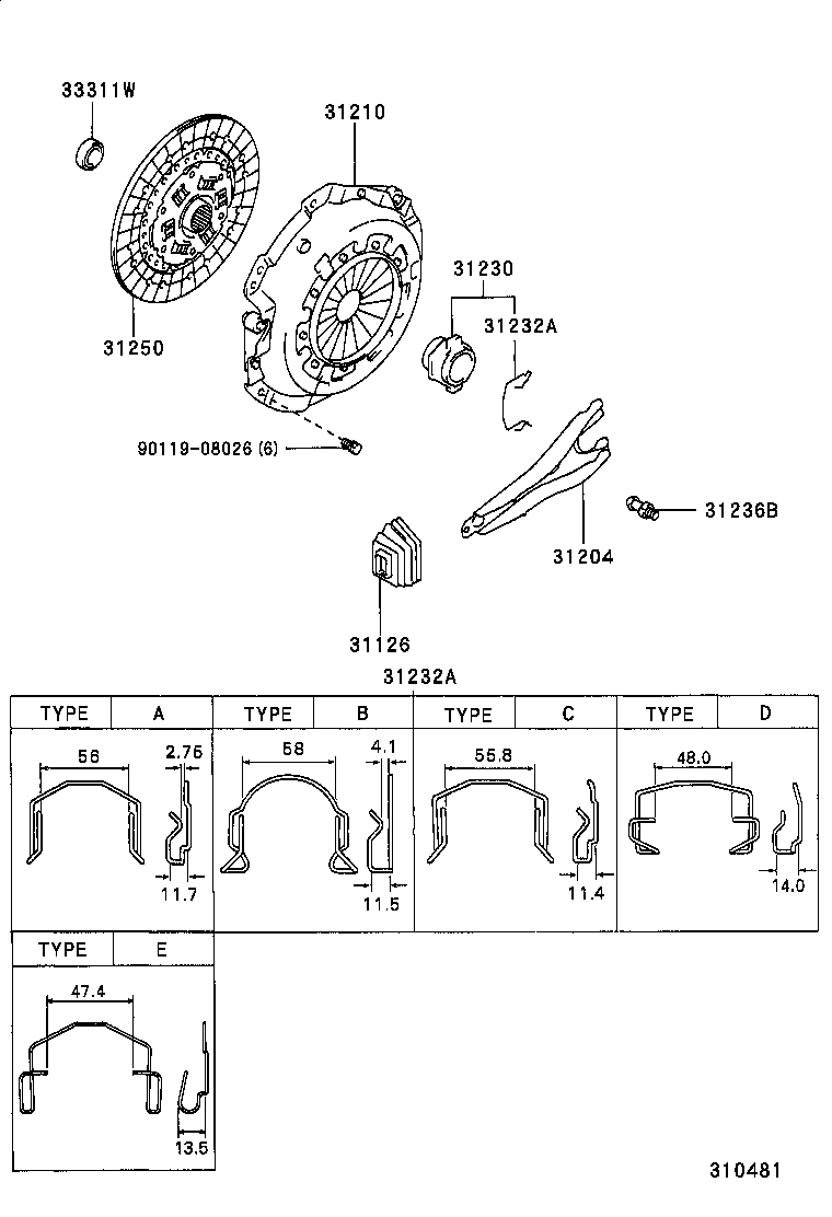 31250-30391 DISC ASSY, CLUTCH product image
