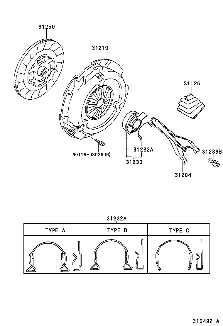 31250-20291 DISC ASSY, CLUTCH product image