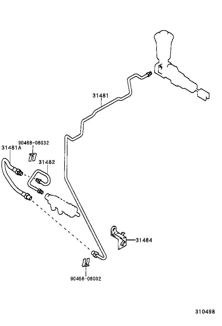 31301-22240 PEDAL SUB-ASSY, CLUTCH product image