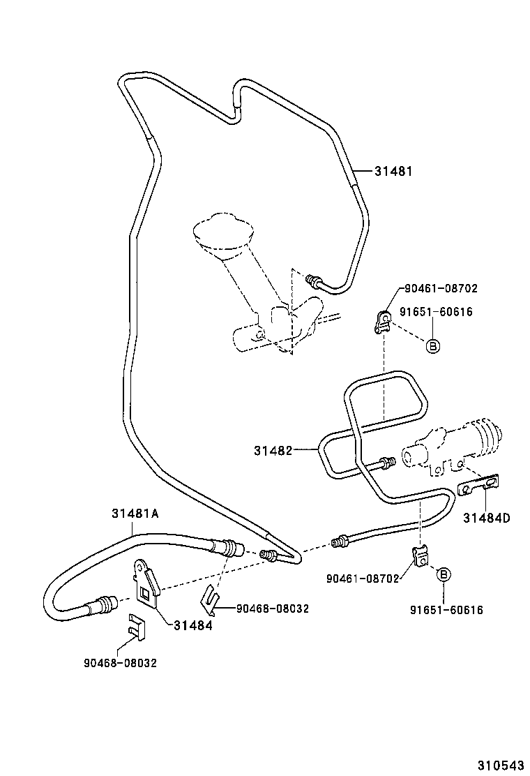 31301-53030 PEDAL SUB-ASSY, CLUTCH product image