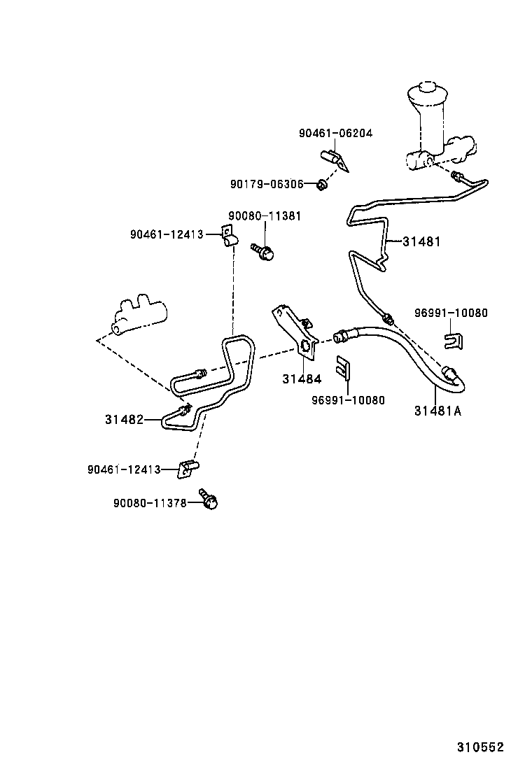 31310-34020 PEDAL SUB-ASSY, CLUTCH product image